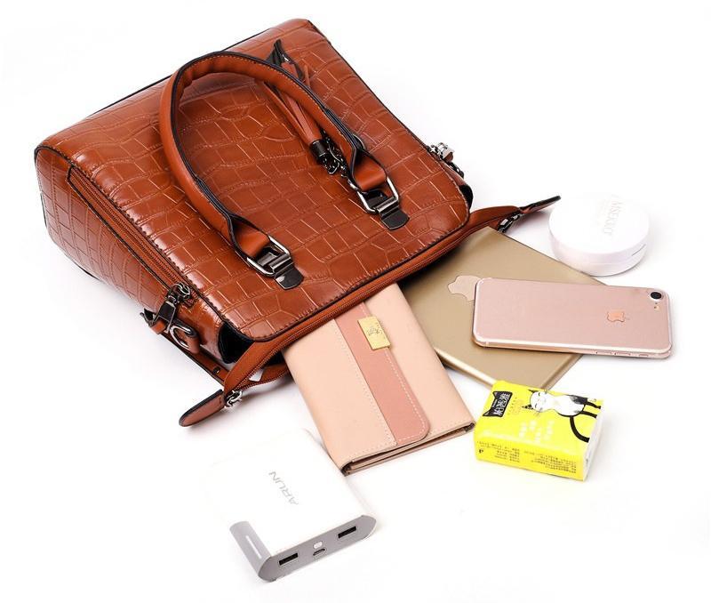 Barbara's Bags - Everyday Elegance 4-Piece Leather Bag Set
